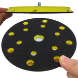 Budget steunschijf (backingpad) 150mm met 15 gaten voor stofafzuiging