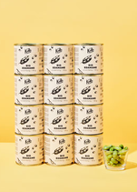 Grüne Bio Edamame in der Dose