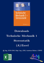 Technische Mechanik 1 - Stereostatik-Downloads (A) Excel-Dateien