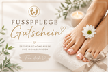 Gutschein über Fusspflege mit Lack