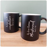 Sonderanfertigung schwarze Tasse