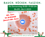 Bauch. Rücken. Faszien. - DO 18:00-19:00 Uhr (online) ab 4.9.25