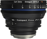 Zeiss Compact Prime CP.2 25mm f2.9 EF/PL Lens $100 per day