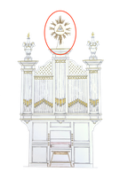 Stralenkrans op middentoren