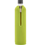 Dora's Glasflasche mit Neoprenbezug grün 500ml