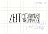 Textstempel ZEIT MITEINANDER