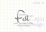 Textstempel FROHES FEST