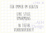 Mini-Stempelset FÜR IMMER IM HERZEN
