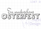 Textstempel EIN WUNDERSCHÖNES OSTERFEST