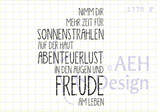 Textstempel NIMM DIR MEHR ZEIT