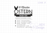 Textstempel 15 MINUTEN OSTERN IN DER TÜTE