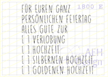 Textstempel GANZ PERSÖNLICHER EHRENTAG