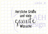 Textstempel HERZLICHE GRÜßE