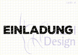Textstempel EINLADUNG XL