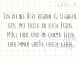 Textstempel EIN KLEINES HERZ