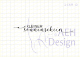 Textstempel KLEINER SONNENSCHEIN