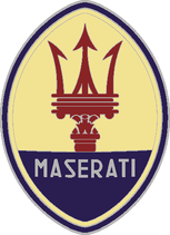 1 sticker ovale Maserati  10 cm de haut