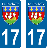 Lot de 2 stickers ville de La Rochelle