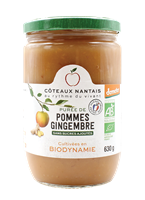 PUREE  POMMES GINGEMBRE SANS SUCRES AJOUTES 630gr
