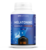 Mélatonine 1mg - 501 mg  + MAGNESIUM + VIT B6 (En flacon de 60  ou 180 comprimés)