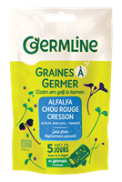 GRAINES A GERMER ALFAFA/CHOU ROUGE/CRESSON 150gr