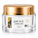 Gold Gesichts Creme Crema Oro 24 Karat 50 ml Ohne Parfüm Vegan