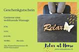 Gutschein für mobile Massagen