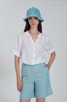 YES ZEE CAMICIA DONNA BIANCO