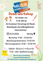 Osterworkshop in Mendig // Mittwoch 01.04.26, 9-15 Uhr