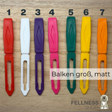 große Balken-Spange, Farbe matt
