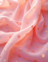 Tissu mousseline plumetis rose