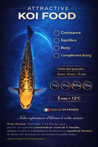 Attractive koi food Croissance 9.5kg