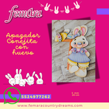 APAGADOR CONEJA CON HUEVO