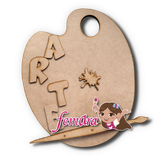 PLACA ARTE PALETA CON PINCEL