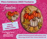 PLACA CALABAZAS 2025 TEXTURAS