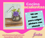 COCINA SUCULENTAS PLACA