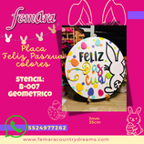 PLACA FELIZ PASCUA 2026