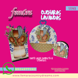 CUCHARAS LAVANDAS JUEGO DE COCINA
