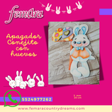 APAGADOR CONEJO CON HUEVOS