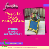 CAJA DE CRAYOLAS POST IT
