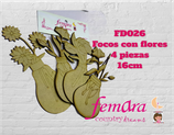 FD-026 FOCOS CON FLORES