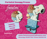 PORTACEL SNOOPY FRESAS