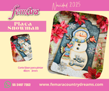 PLACA SNOWMAN