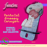 PORTACEL SNOOPY CORAZÓN