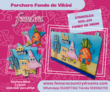 PERCHERO FONDO DE VIKINI BOB ESPONJA