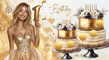 Birthday Girl Cake Einzelchallenge A6