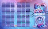 Technik das Bingo Spiel A6 3er Klappkarte +2 Aktions Karten