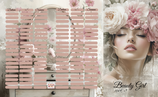 Beauty Girl 3er Klappkarte A6