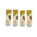 Stuhlsocken - gelb gescheckt