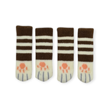 Stuhlsocken - braun gestreift